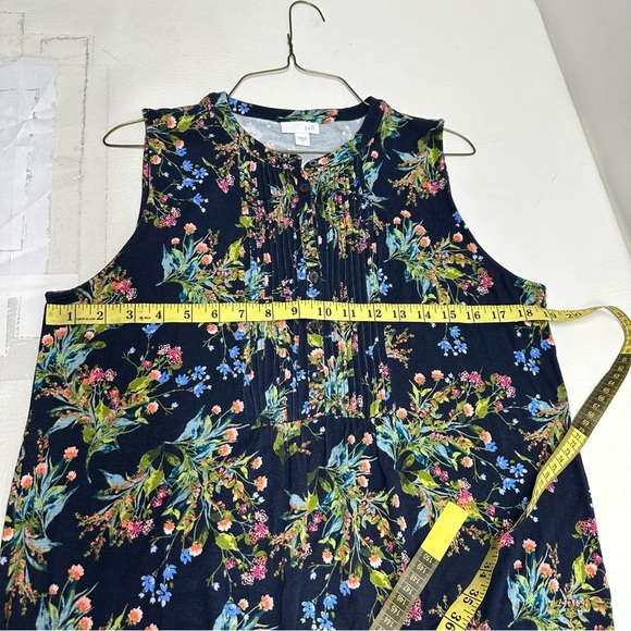 J. Jill Floral Sleeveless Maxi Dress size M - Picture 5 of 11